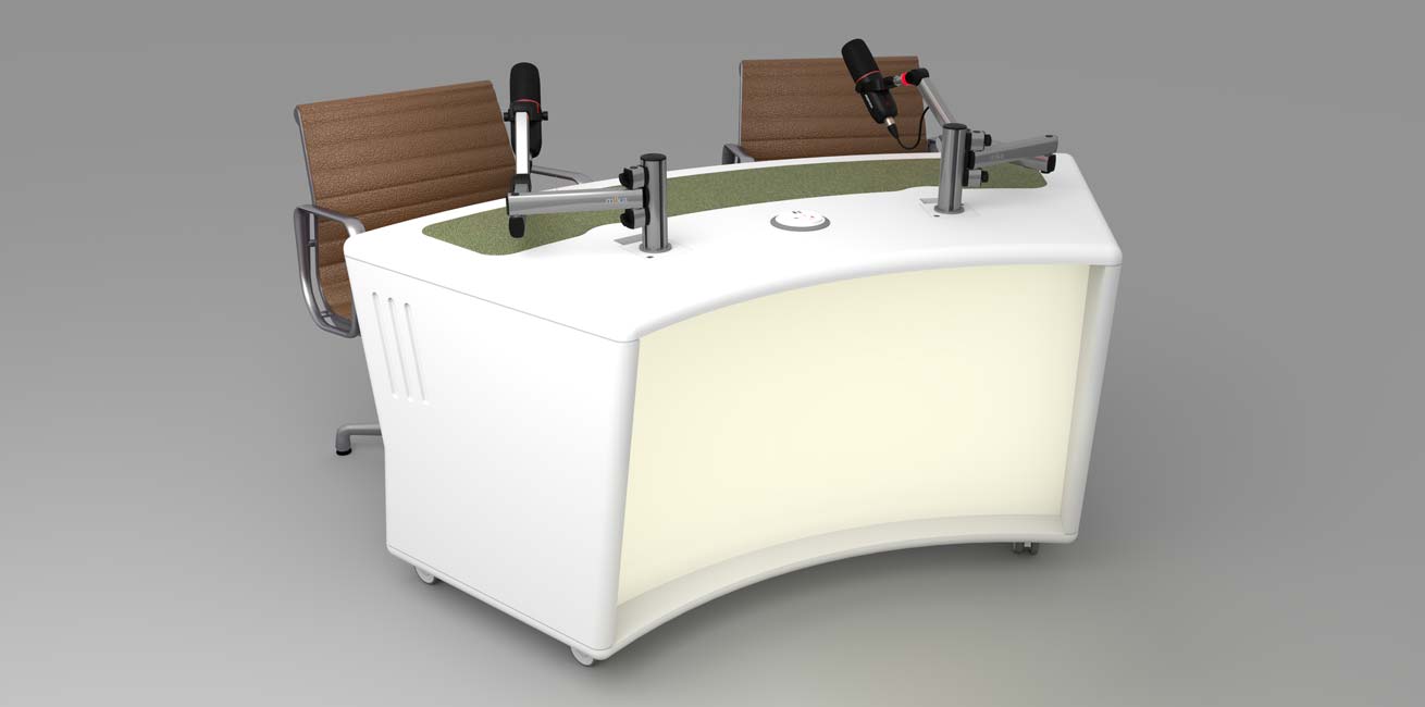 ProHost 2 person presenter desk